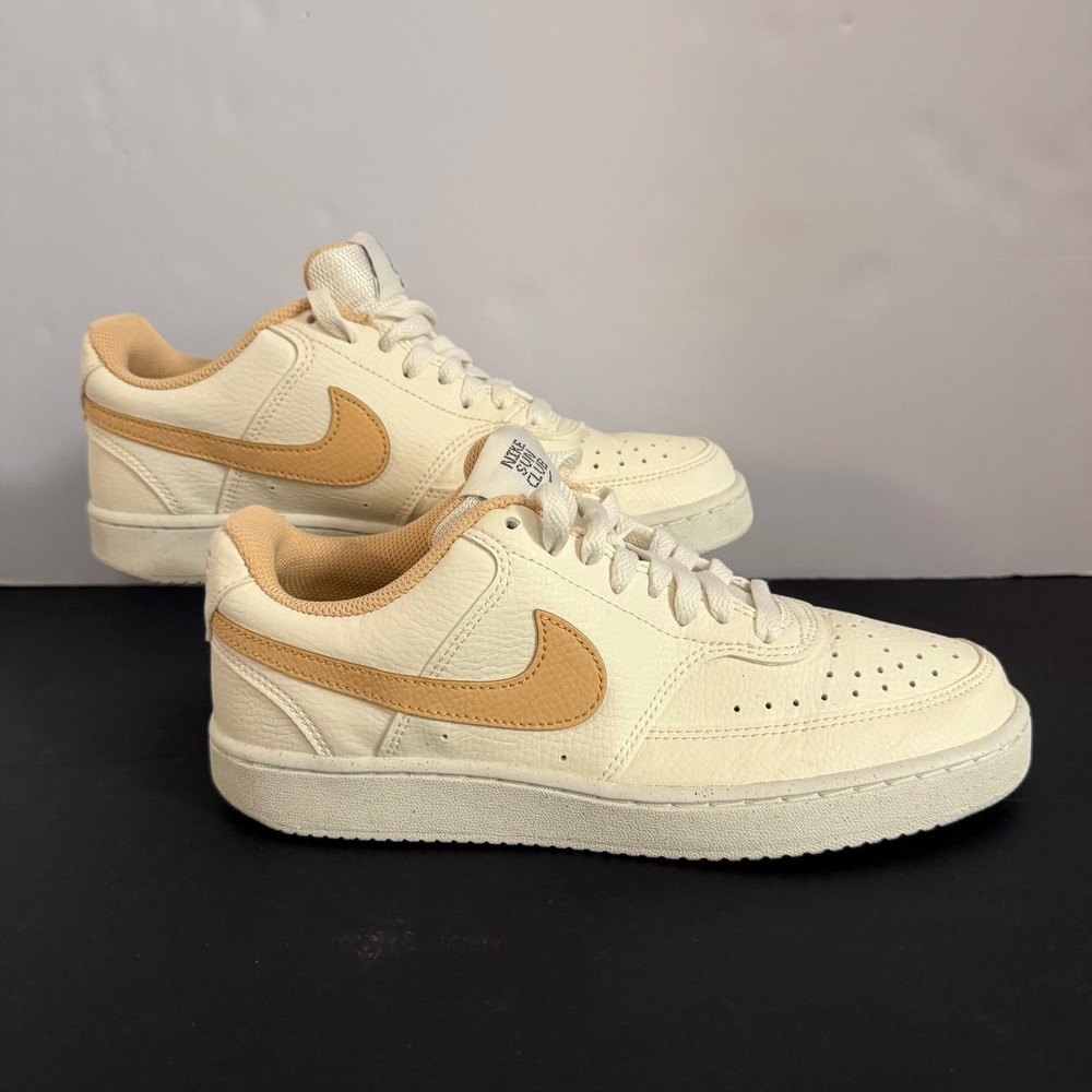 Nike Court Vision Low Next Nature Sun Club Sail Sanddrift Womens 8